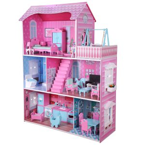اسباب بازی خانه ی عروسکی سه طبقه بزرگ